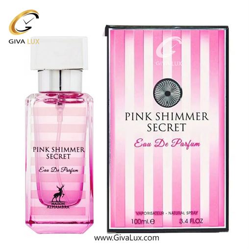  ادو پرفیوم  زنانه الحمبرا اورجینال مدل Alhambra Pink Shimmer Secret | پینک شیمر سکرت رایحه مشابه ویکتوریا سکرت بامب شل حجم  100 میل